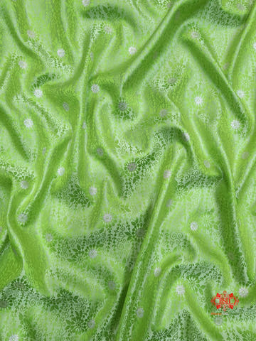 Green Single Zari Tanchoi Silk Saree - Bharat Silk House Tanchoi katan