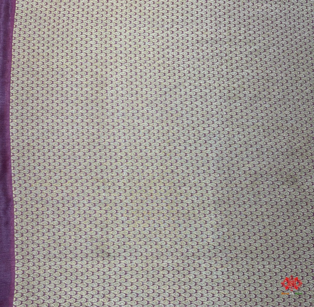 Pure Tussar Silk All Over Booti Saree With Pink Border - Bharat Silk House Tussar