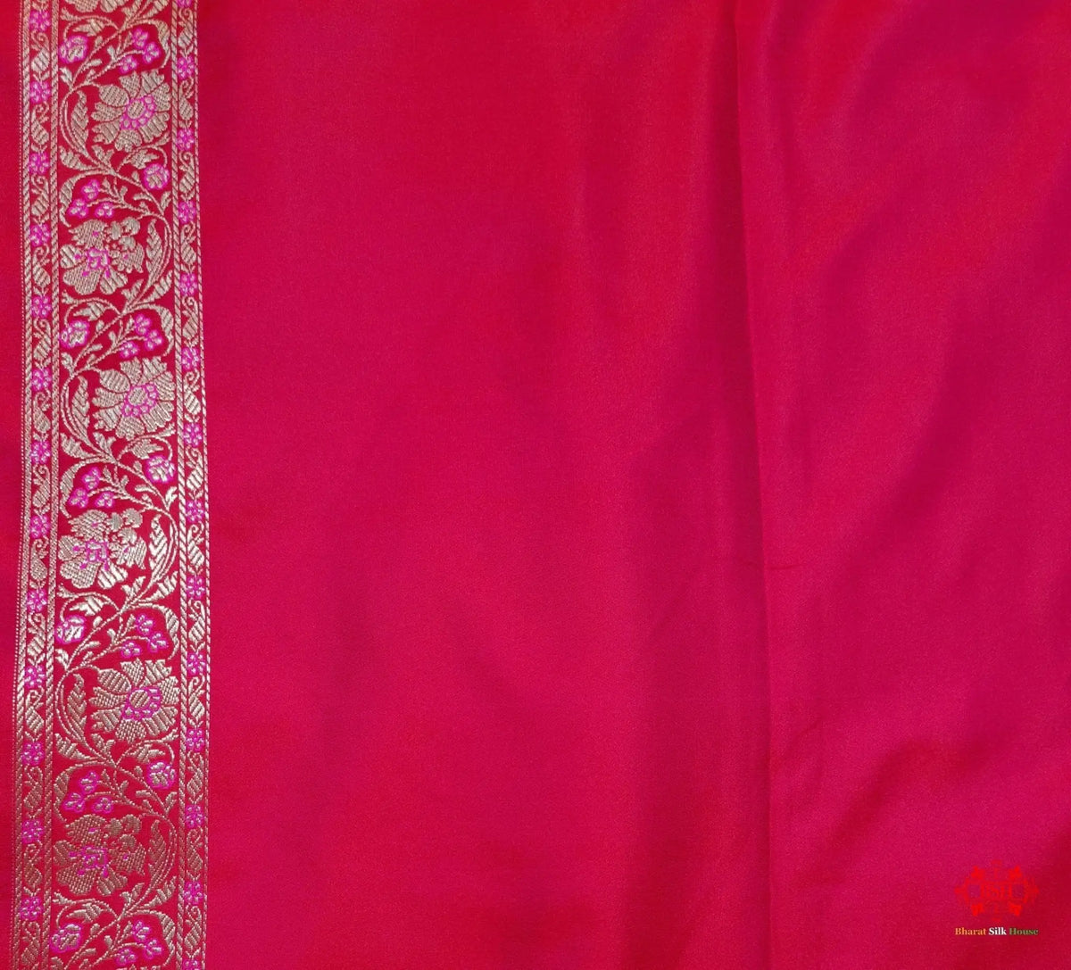 Shades Of Pink Single Zari Tanchoi Silk Saree - Bharat Silk House Tanchoi katan