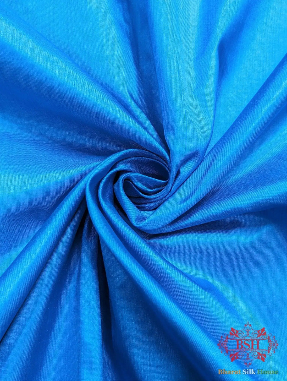 Azure Blue Pure Katan Silk Banarasi Handloom Saree - Bharat Silk House Pure Kataan Silk