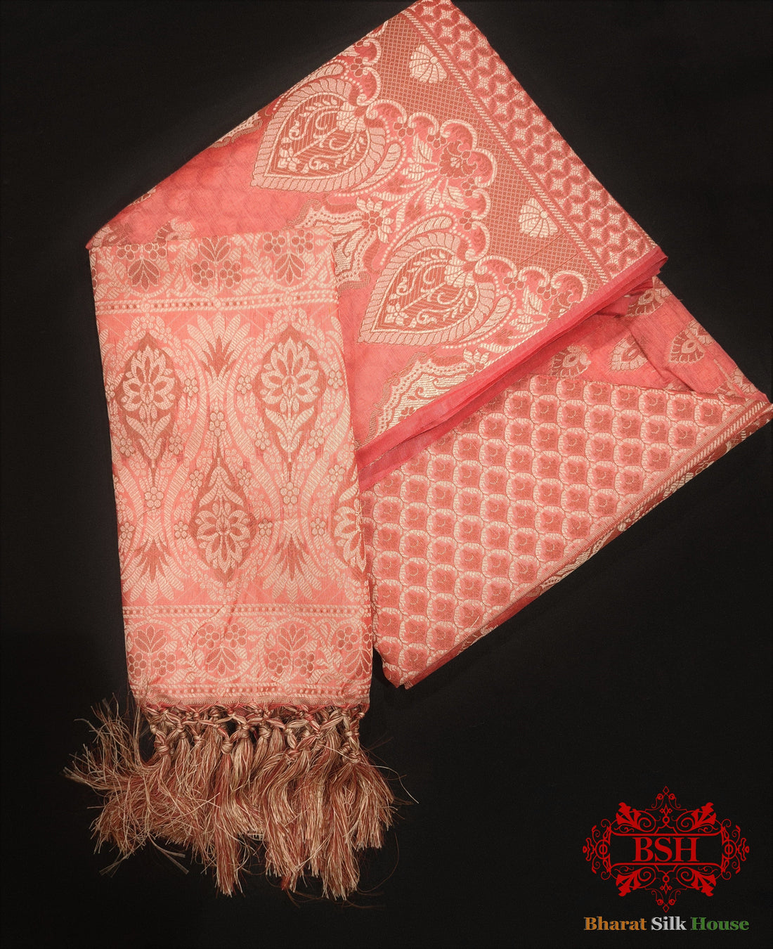 Banarasi Cotton Silk Resham Buti Woven Unstitched Suit Set