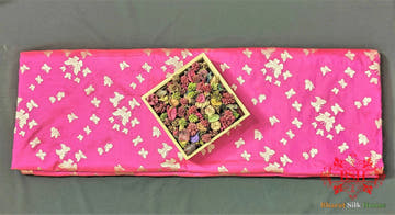 Banarasi Handwoven Katan Silk Butterfly Booti Saree - Bharat Silk House Pure Kataan Silk