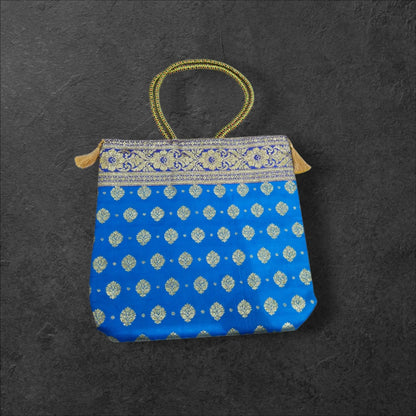 Banarasi Large Handbag (Opara Silk) - Bharat Silk House
