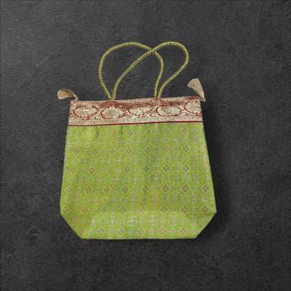 Banarasi Large Handbag (Opara Silk) - Bharat Silk House