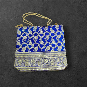 Banarasi Large Handbag (Satin Silk) - Bharat Silk House