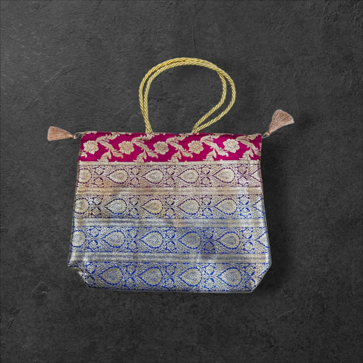 Banarasi Medium Handbag - Bharat Silk House
