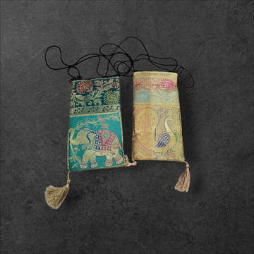 Banarasi Mobile SlingBag - Bharat Silk House