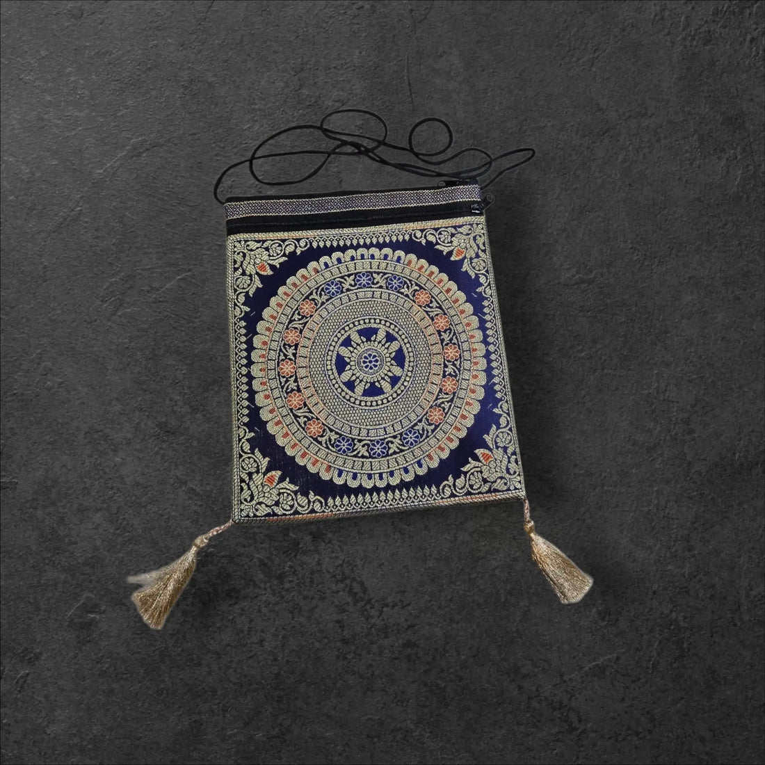 Banarasi Sling Book Bag - Bharat Silk House