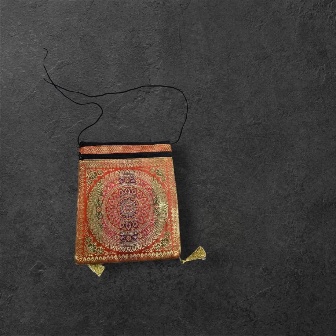 Banarasi Sling Book Bag - Bharat Silk House