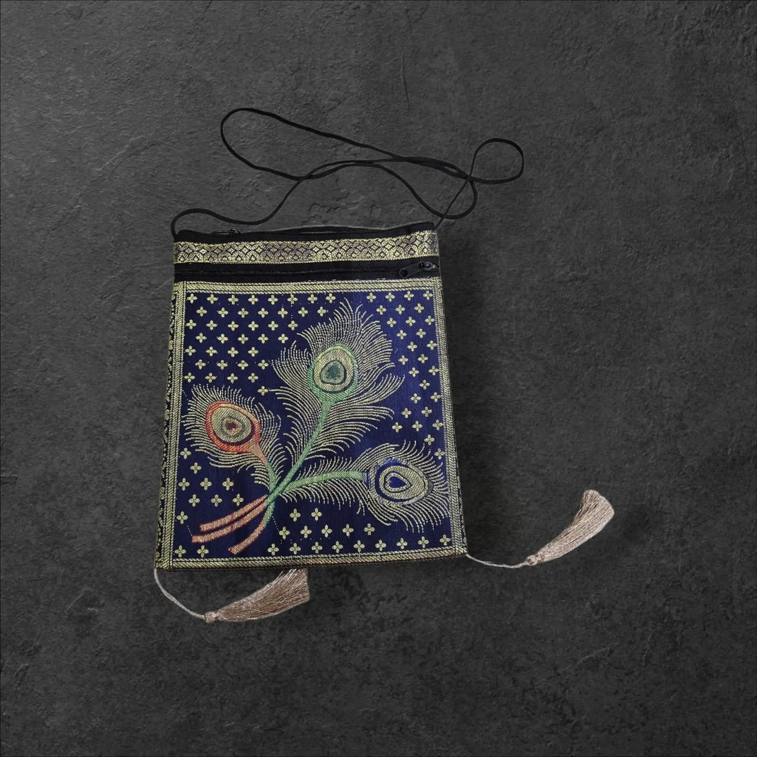 Banarasi Sling Book Bag - Bharat Silk House