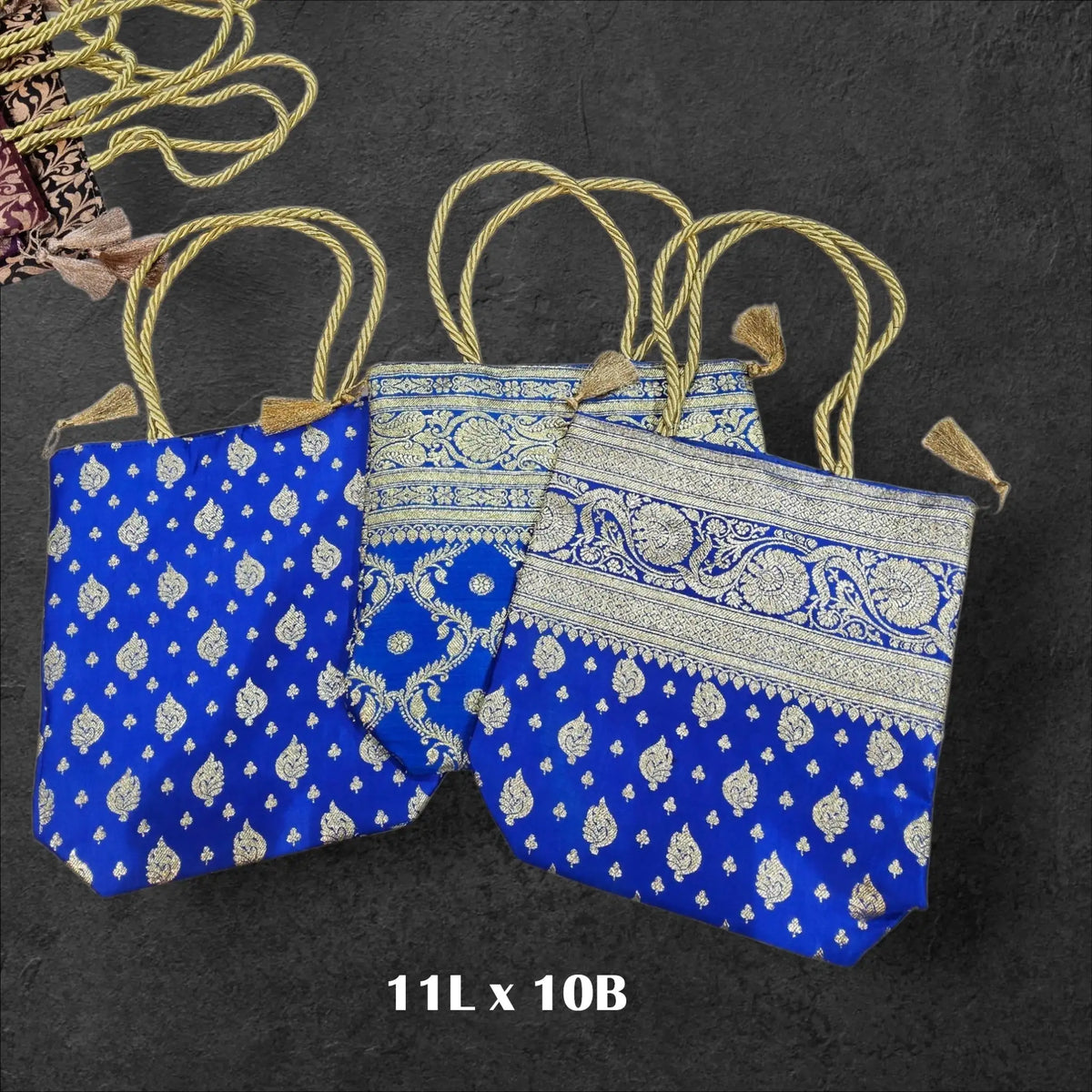 Banarasi Small Hand Bag (Satin Silk) - Bharat Silk House