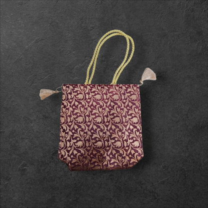 Banarasi Small Handbag (Opara Silk) - Bharat Silk House