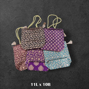 Banarasi Small Handbag (Opara Silk) - Bharat Silk House