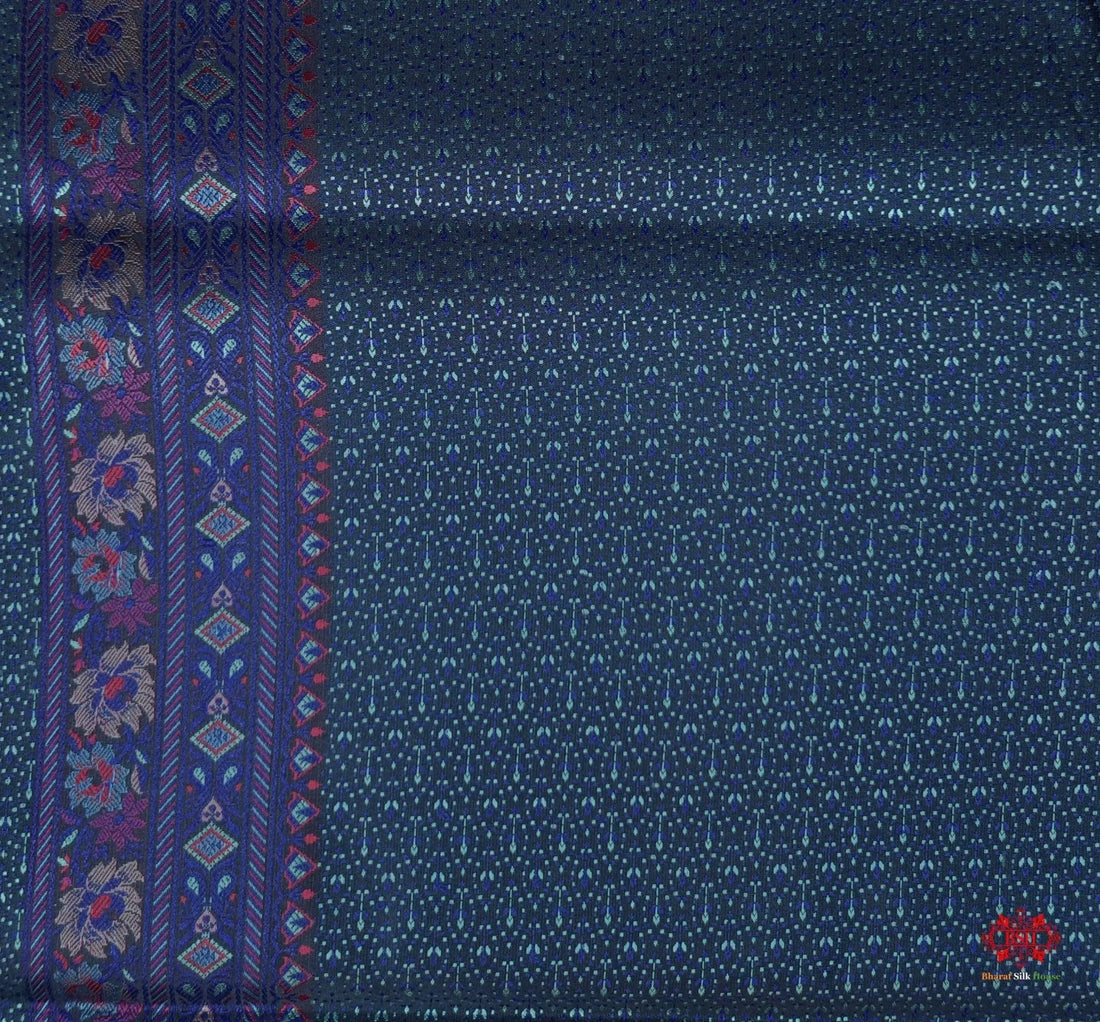 Black Chauthera (Four Color) Resham Zari Tanchoi Katan Silk Saree - Bharat Silk House Tanchoi katan