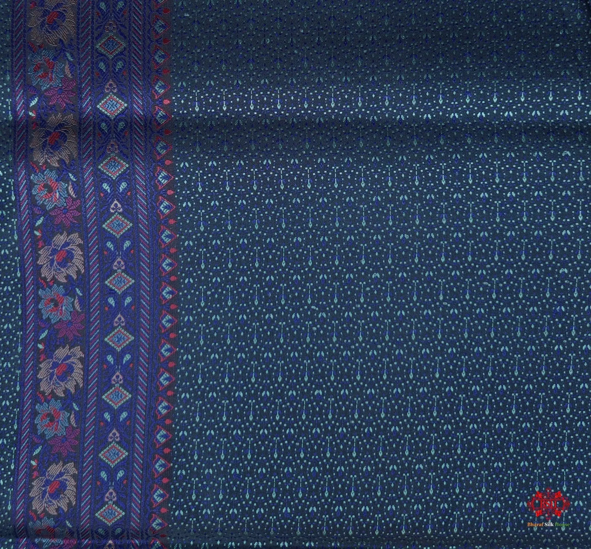 Black Chauthera (Four Color) Resham Zari Tanchoi Katan Silk Saree - Bharat Silk House Tanchoi katan
