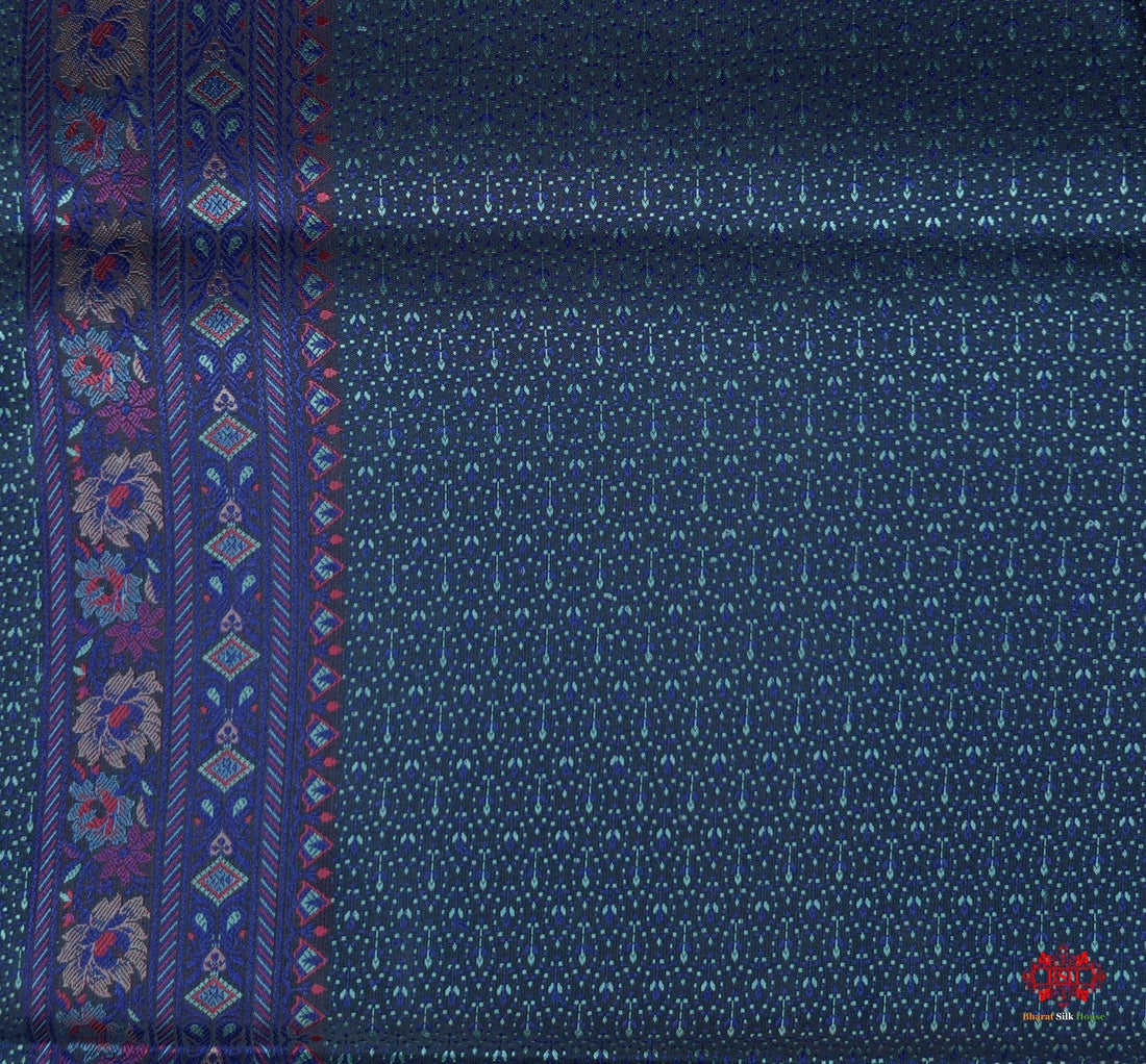 Black Chauthera (Four Color) Resham Zari Tanchoi Katan Silk Saree - Bharat Silk House Tanchoi katan