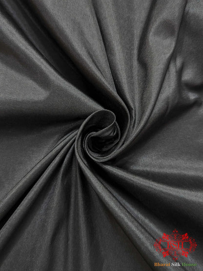 Black Pure Katan Silk Banarasi Saree - Bharat Silk House Pure Kataan Silk