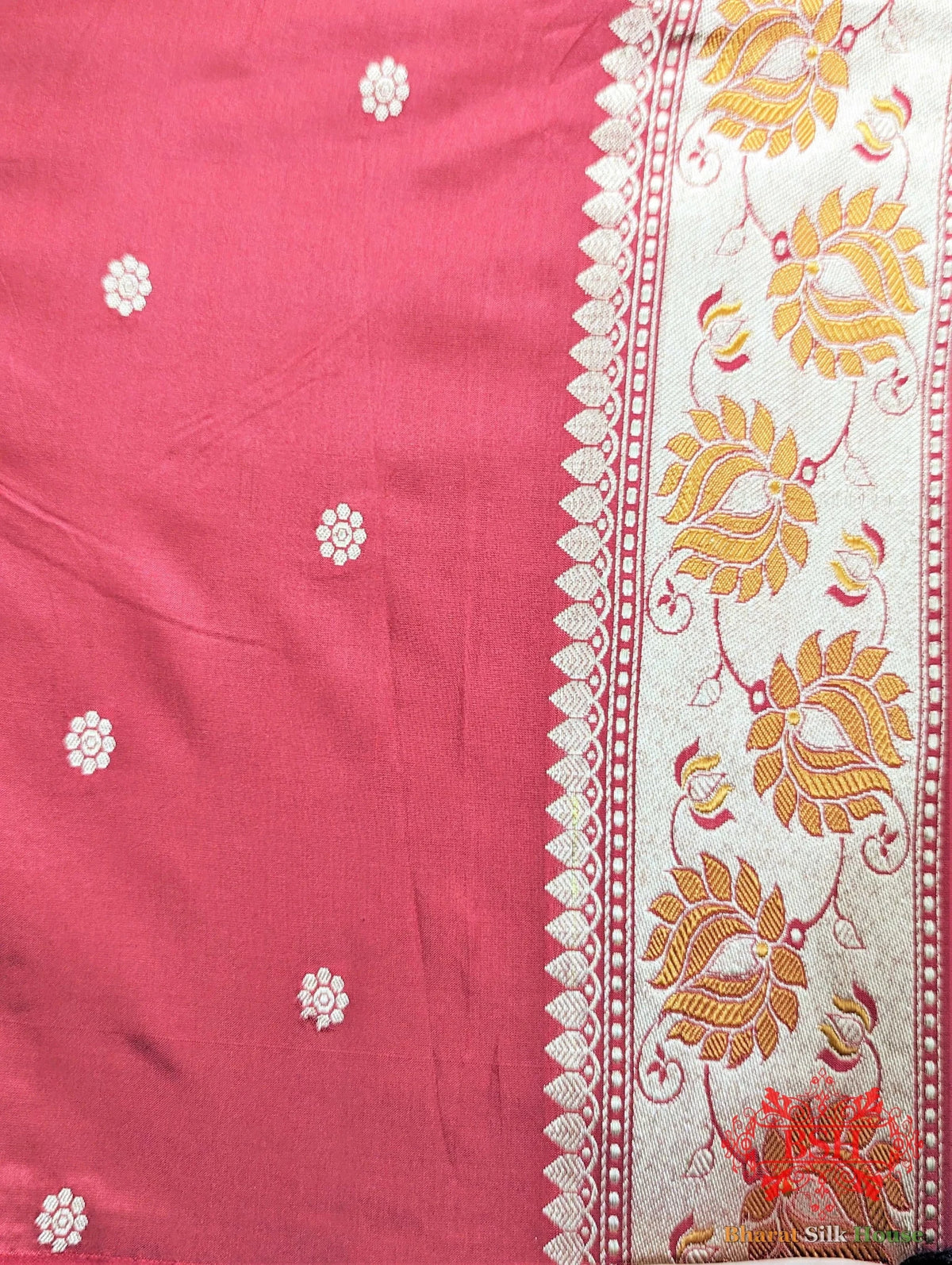 Black Pure Katan Silk Banarasi Saree - Bharat Silk House Pure Kataan Silk
