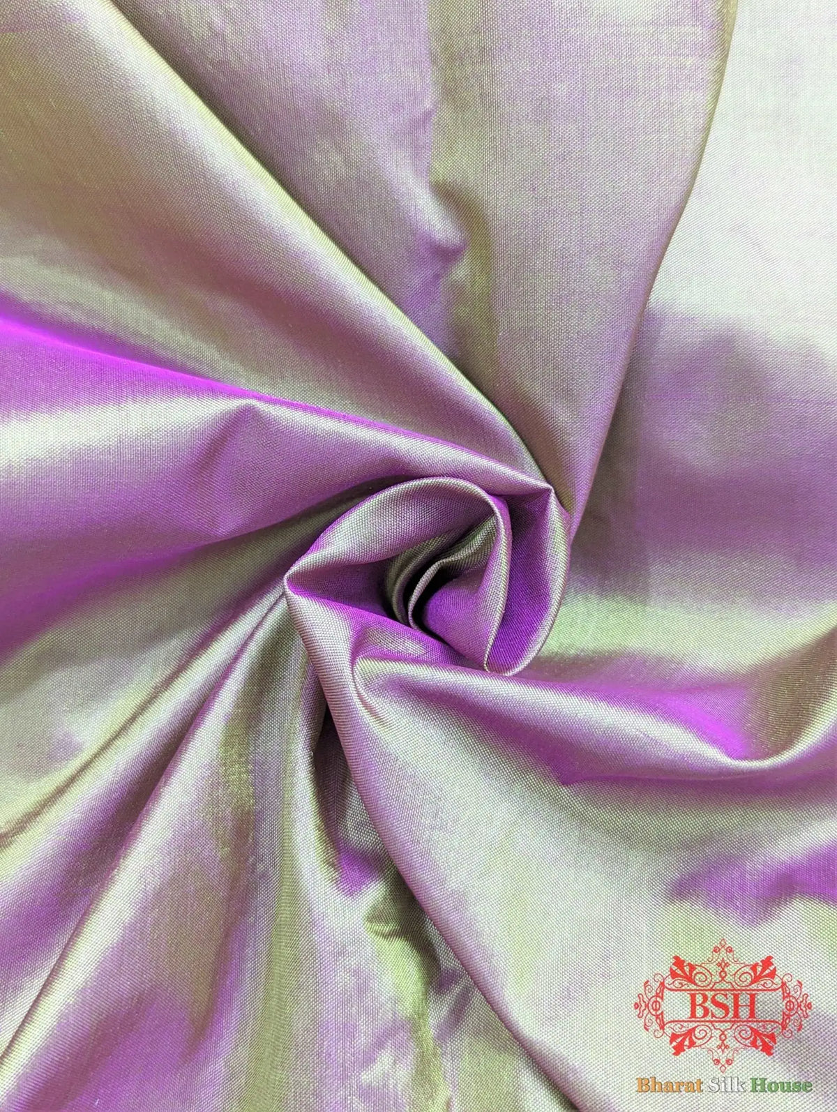 Cross Colour Pure Katan Silk Banarasi Handloom Saree - Bharat Silk House Pure Kataan Silk