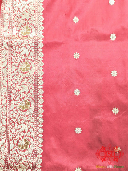 Deep Rani Pure Katan Silk Banarasi Handloom Saree - Bharat Silk House Pure Kataan Silk