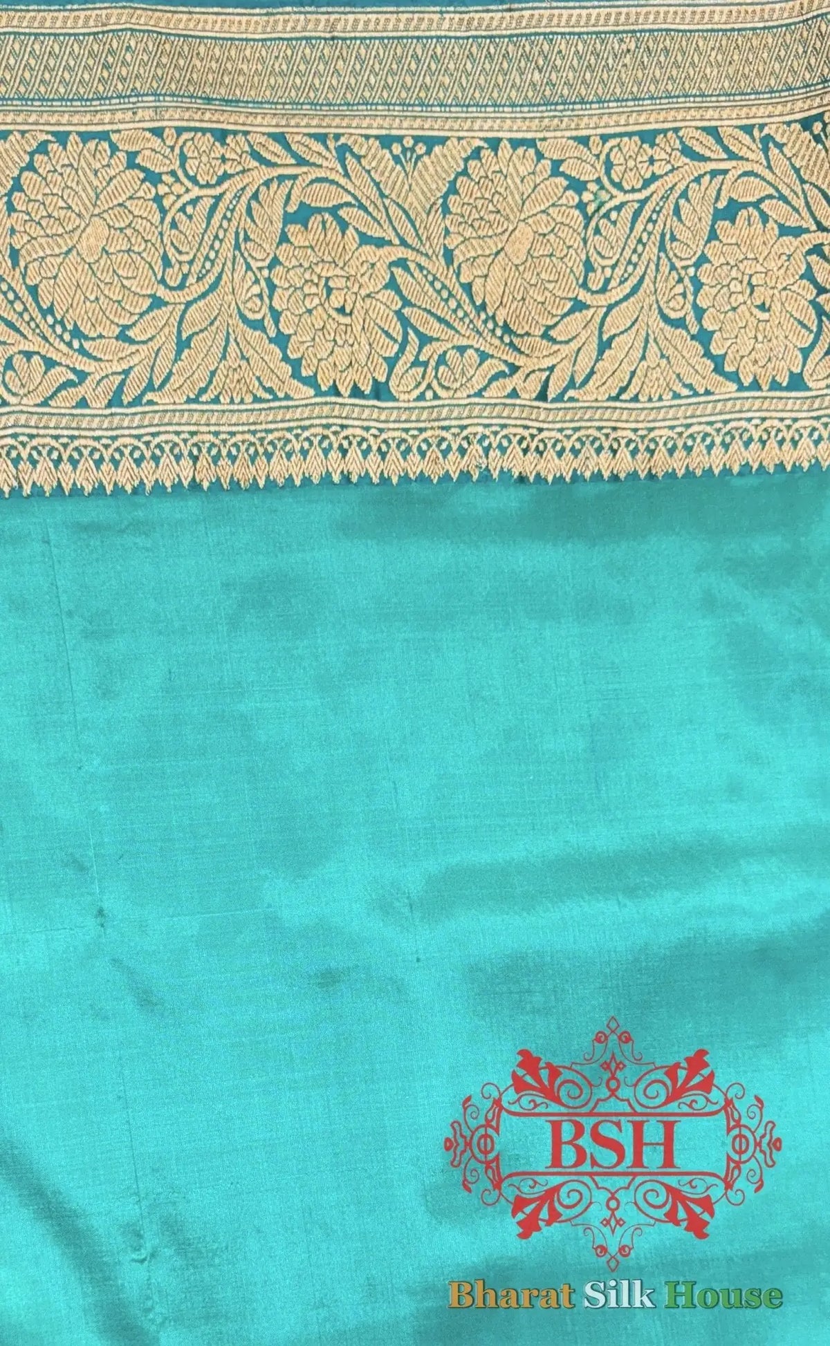 Espresso Brown Pure Tussar Moonga Silk Handloom Sare With Zari Border - Bharat Silk House Tussar
