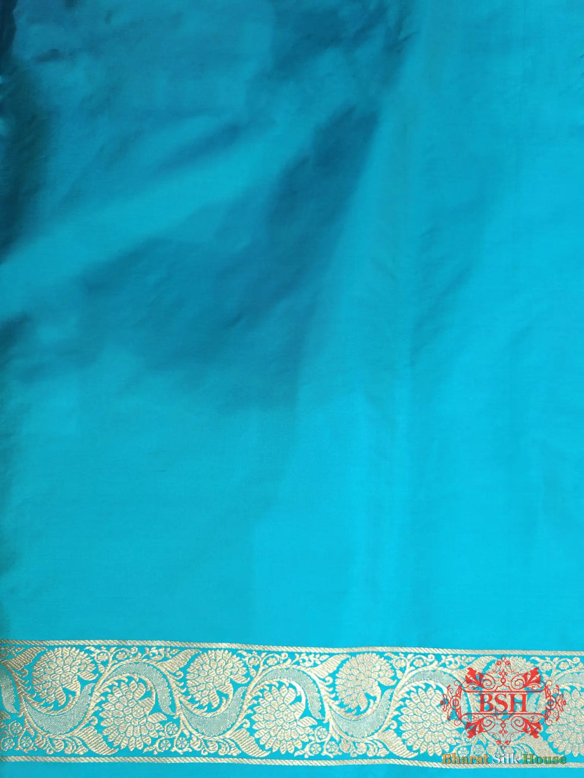 Firozi Handloom Banarasi Silk Suit Piece - Bharat Silk House Pure Kataan Silk