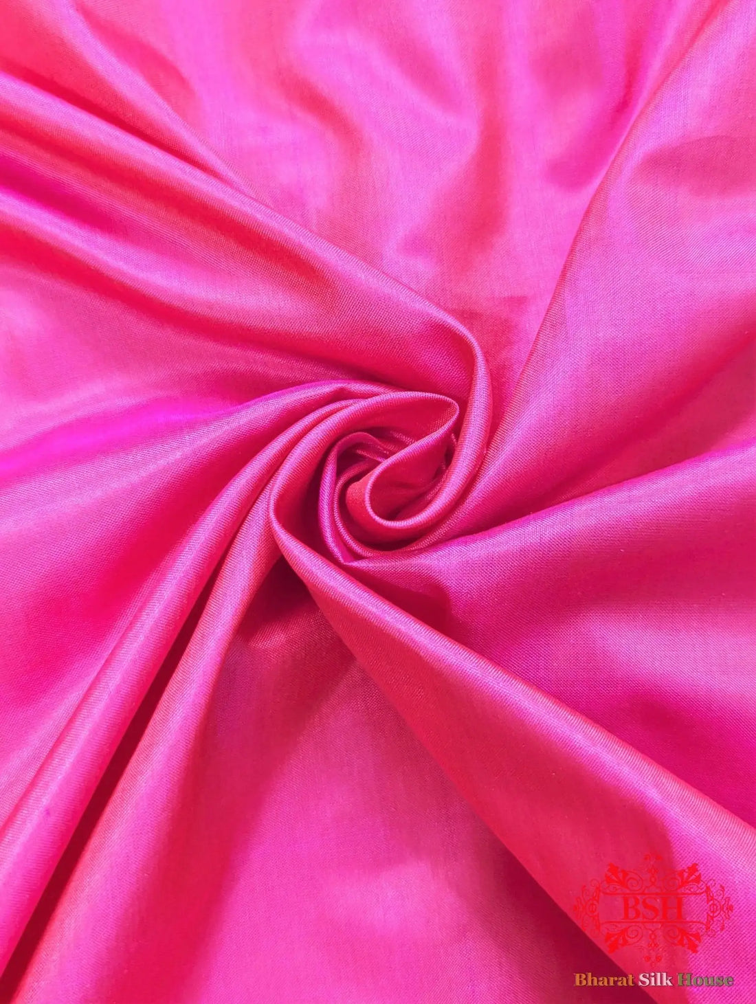Fuscia Pink Pure Katan Silk Banarasi Handloom Saree - Bharat Silk House Pure Kataan Silk