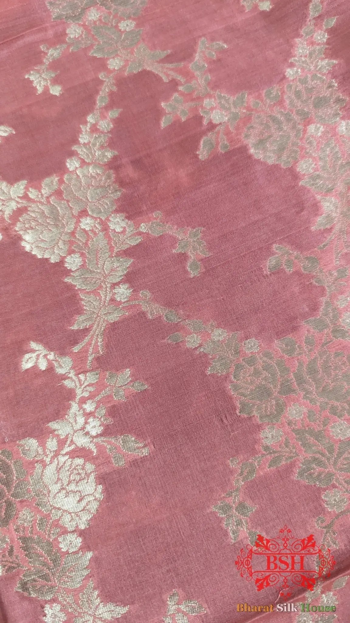 Gazari Floral Banarasi Pure Silk Katan Sona Rupa Dupatta - Bharat Silk House Pure Silk Dupatta