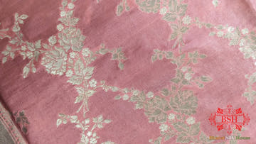 Gazari Floral Banarasi Pure Silk Katan Sona Rupa Dupatta - Bharat Silk House Pure Silk Dupatta