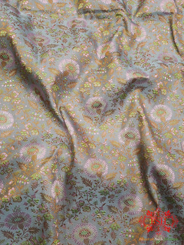 Gray Chauthera (Four Color) Resham Zari Tanchoi Katan Silk Saree - Bharat Silk House Tanchoi katan