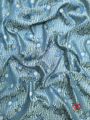 Gray Single Zari Tanchoi Silk Saree - Bharat Silk House