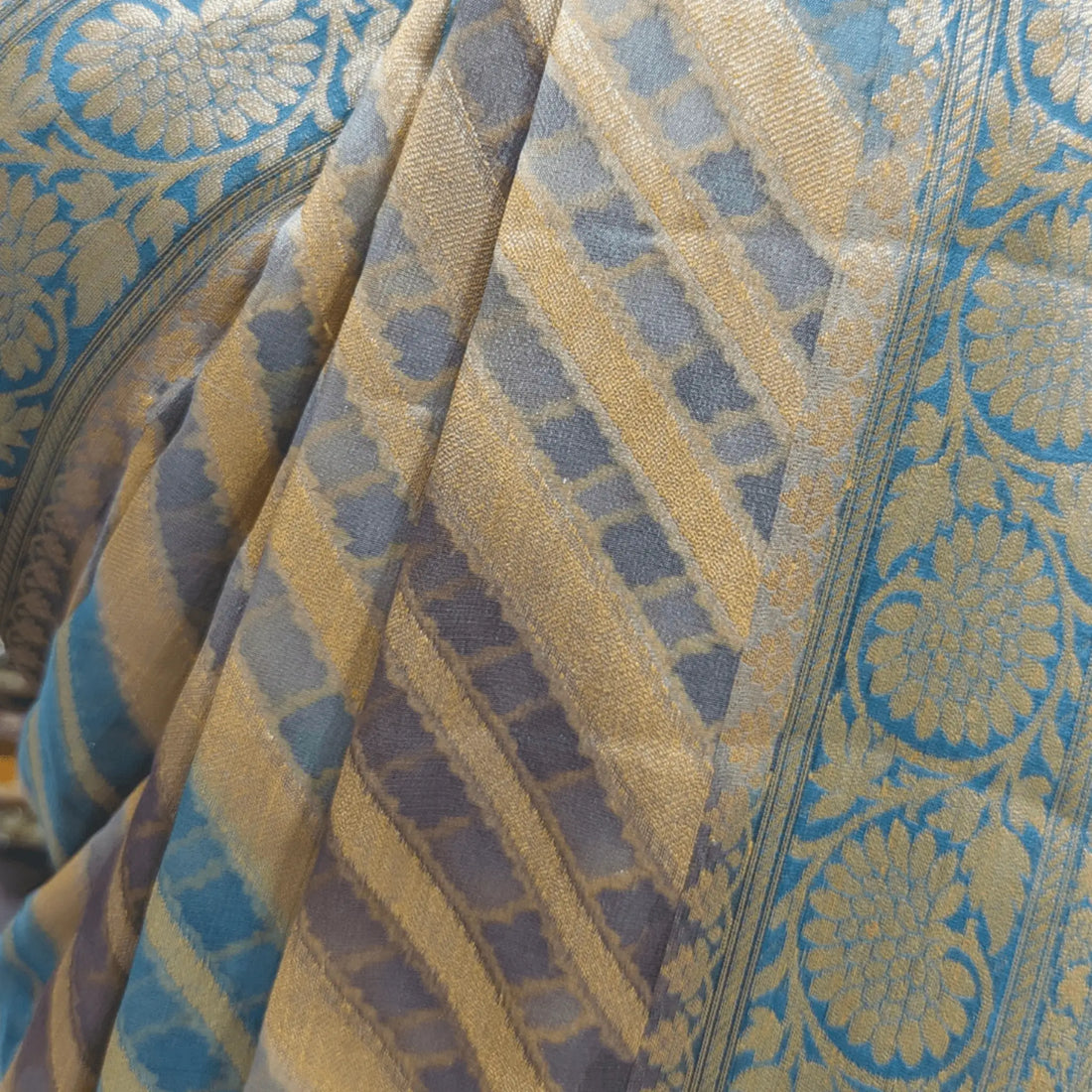 Handbrush Dyed Chiffon Multicolor Saree - Bharat Silk House Chiffon Sarees