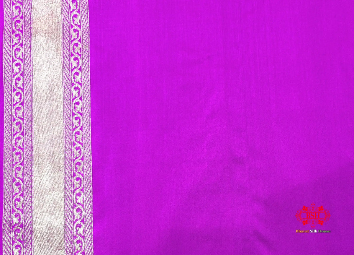 Handloom Banarasi Pure Katan Silk Floral Booti In Shades Of Pink - Bharat Silk House Opara Silk