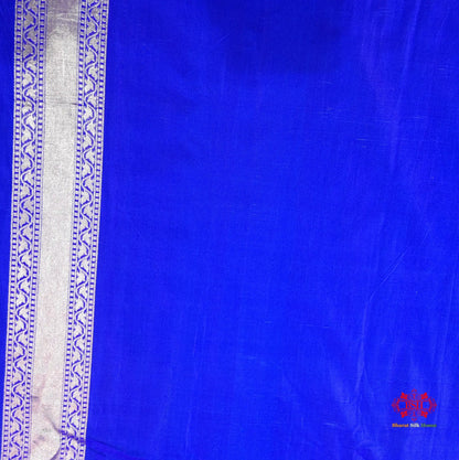 Handloom Banarasi Pure Katan Silk Floral Booti In Shades Of Red - Bharat Silk House Pure Kataan Silk