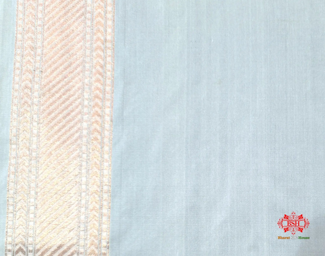 Handloom Banarasi Pure Katan Silk Floral Booti In Shades Of White - Bharat Silk House Opara Silk
