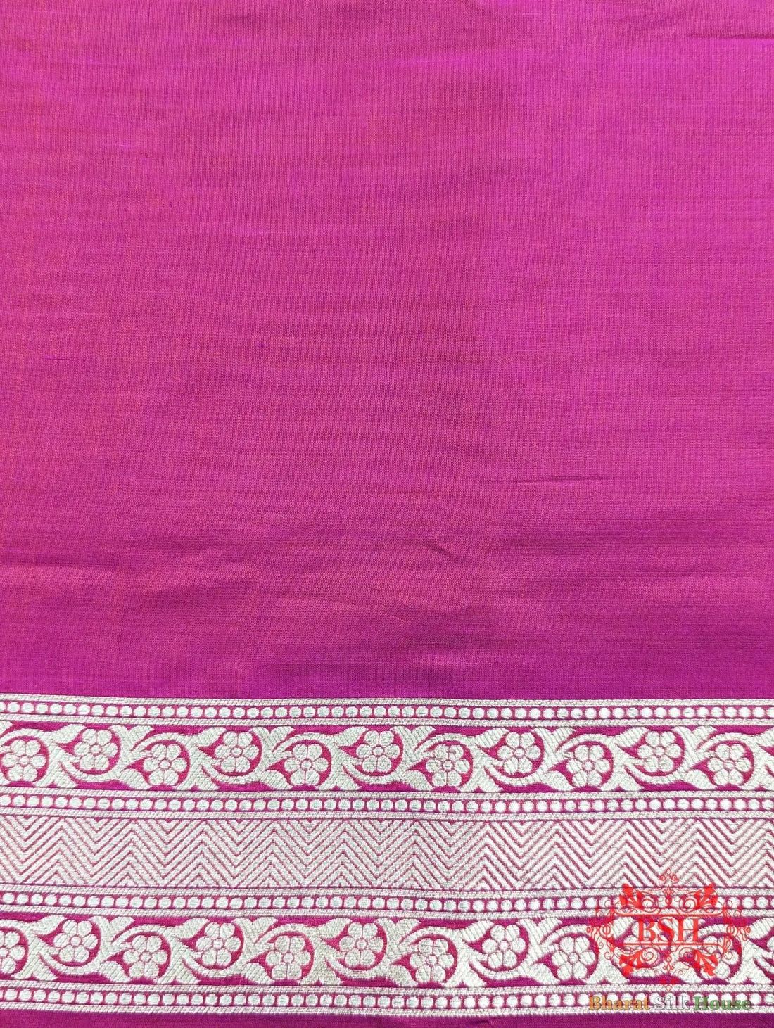 Handloom Banarasi Pure Katan Silk Floral Jaal Saree In Shades Of Rani/Orange Cross Color - Bharat Silk House Pure Kataan Silk