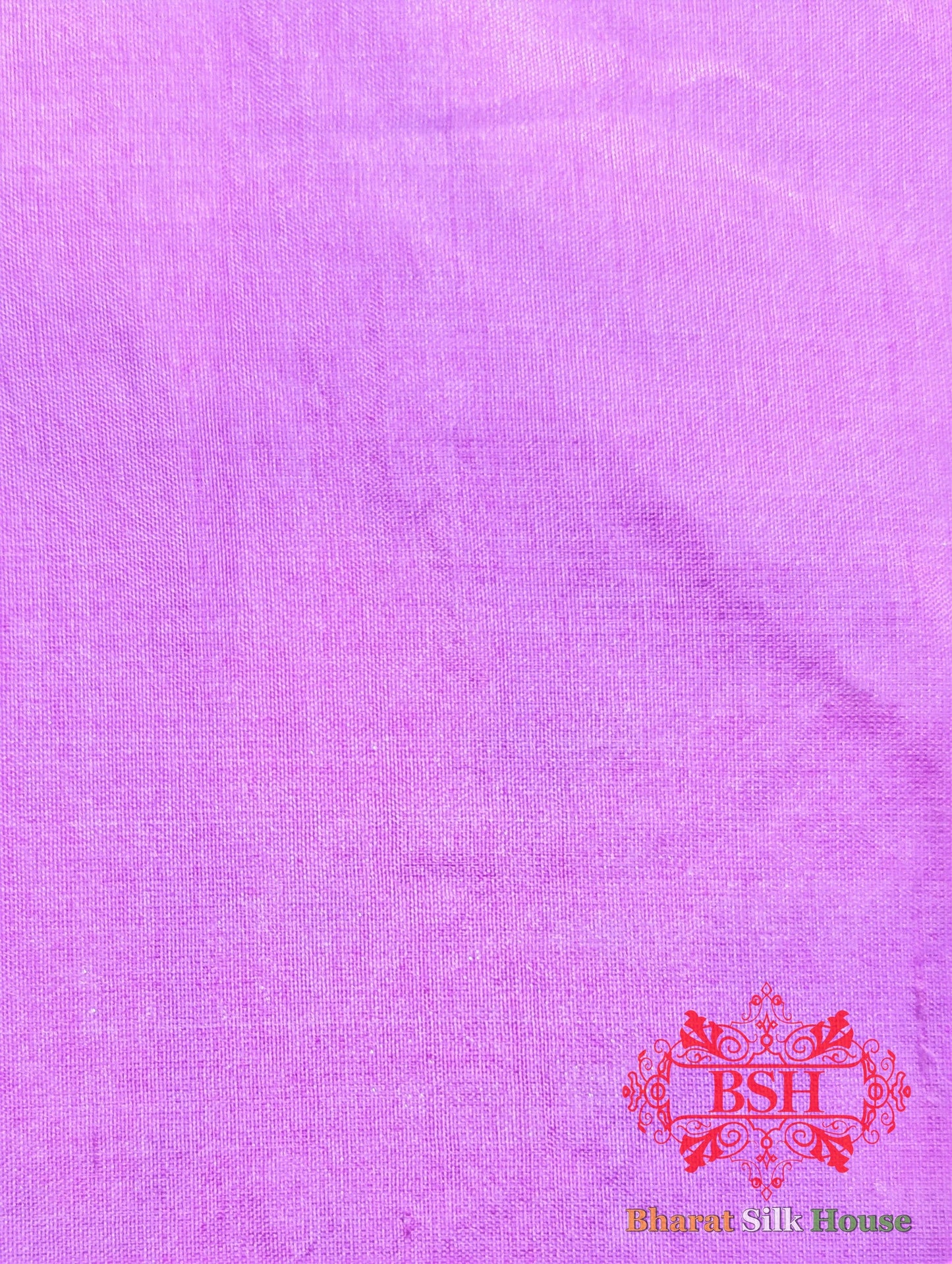 Handloom Banarasi Pure Katan Silk Floral Jaal Saree In Shades Of Violet - Bharat Silk House