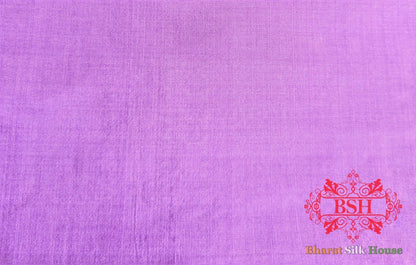 Handloom Banarasi Pure Katan Silk Opara Floral Jaal In Shades Of Gazari - Bharat Silk House Pure Kataan Silk