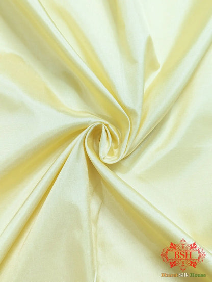 Ivory Pure Katan Silk Banarasi Handloom Saree - Bharat Silk House Pure Kataan Silk