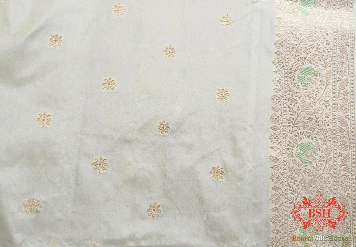 Lavender Pure Katan Silk Banarasi Handloom Saree - Bharat Silk House Pure Kataan Silk