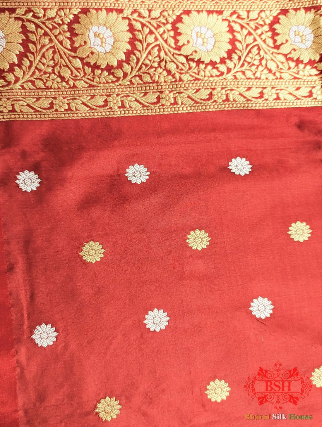 Majorelle Blue Katan Silk Banarasi Handloom Saree - Bharat Silk House Pure Kataan Silk