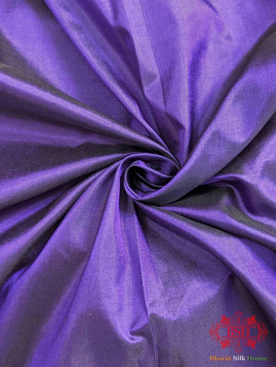 Majorelle Blue Katan Silk Banarasi Handloom Saree - Bharat Silk House Pure Kataan Silk