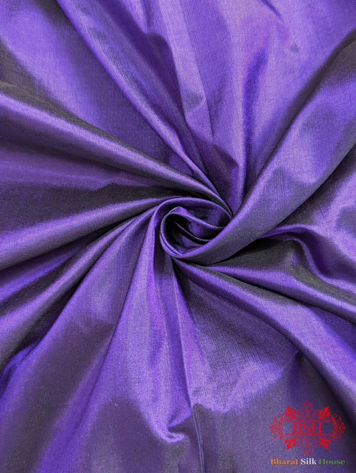 Majorelle Blue Katan Silk Banarasi Handloom Saree - Bharat Silk House Pure Kataan Silk