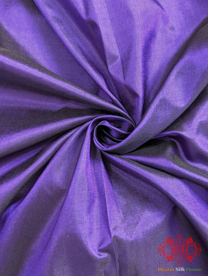 Majorelle Blue Katan Silk Banarasi Handloom Saree - Bharat Silk House Pure Kataan Silk