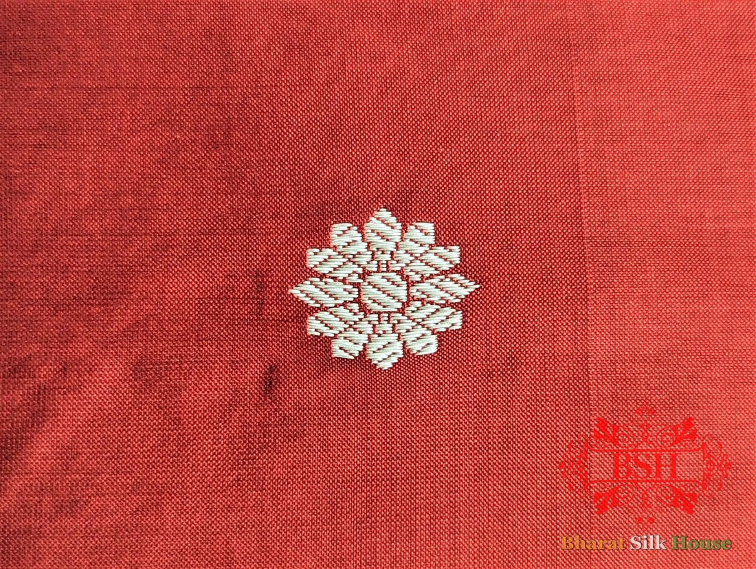 Majorelle Blue Katan Silk Banarasi Handloom Saree - Bharat Silk House Pure Kataan Silk