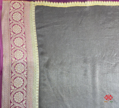 Multi Colour Handbrush Dyed Pure Chiffon All Over Flower Jaal Silk Saree - Bharat Silk House Chiffon Sarees