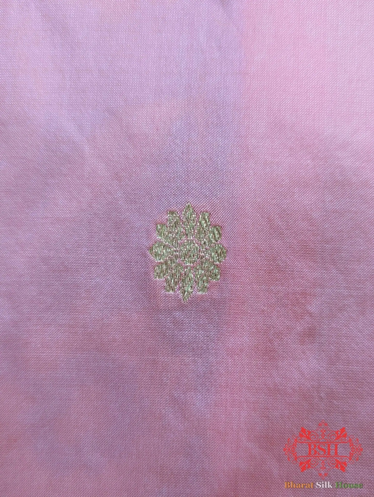 Peach Pure Katan Silk Banarasi Handloom Saree - Bharat Silk House Pure Kataan Silk