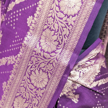Persian Luxury Pure Silk Tussar Dupion Saree - Bharat Silk House Banarasi Silk