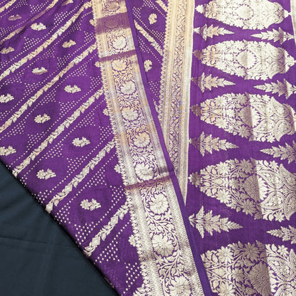 Persian Luxury Pure Silk Tussar Dupion Saree - Bharat Silk House Banarasi Silk