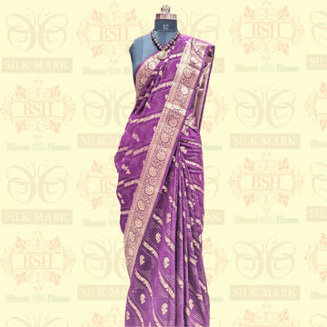Persian Luxury Pure Silk Tussar Dupion Saree - Bharat Silk House Banarasi Silk